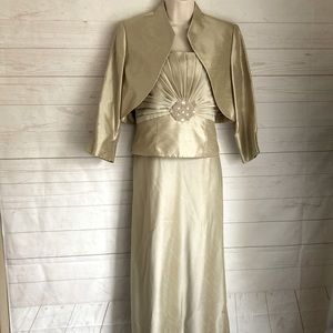 Jessica Howard Size 10P Champagne Dress|Mother of the Bride|Mother in Law|Formal